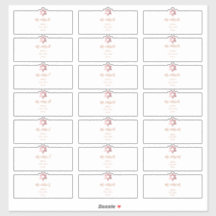 Transparente Gastadresse, Imitate Rose Gold Star