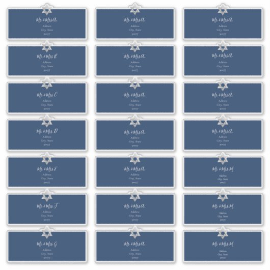 Transparente Gastadressen-Labels, DIY-Farbe Aufkleber (Vorderseite)