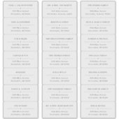 Transparente Gästeschriften für Hochzeiten Aufkleber (Vorderseite)