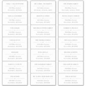 Transparente Gästeschriften für Hochzeiten Aufkleber (Vorderseite)