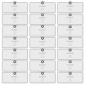 Transparente Gästeschriften, Navy-Tinte Aufkleber (Vorderseite)