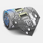 Transparente Gitarre Krawatte (Gerollt)