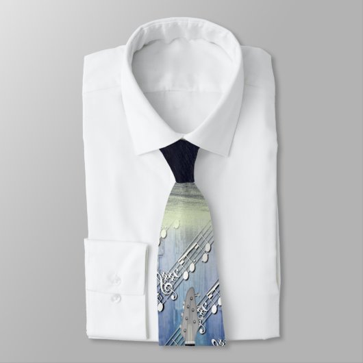 Transparente Gitarrenmusik Krawatte (Gebunden)