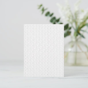 Transparente Gitter-Postkarte   Minimalistisches D Postkarte
