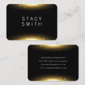 Transparente Glitzern Visitenkarte (Vorne/Hinten)