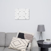 Transparente Grid-Leinwand - bearbeitbare PNG-Text Leinwanddruck