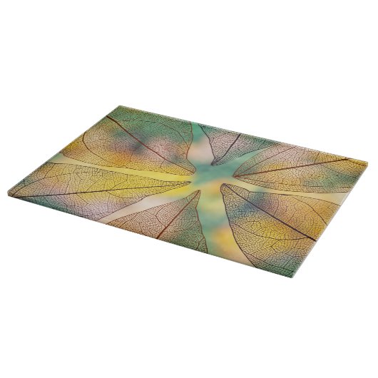 Transparente Herbstverläufe Schneidebrett (Ecke)