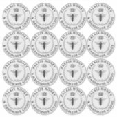 Transparente Honig-Logos für Queen Bee Apiary Aufkleber (Vorderseite)