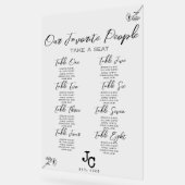 Transparente, klare, akryllische Hochzeitskarte Acrylschild (Winkel)