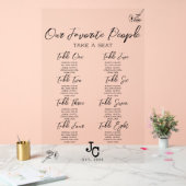 Transparente, klare, akryllische Hochzeitskarte Acrylschild (Hochzeit)