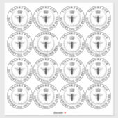 Transparente Königin Bee danke Ihnen für die Unter Aufkleber (Blatt)