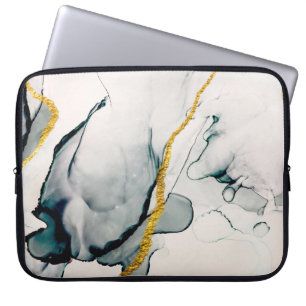 Transparente Kreativität. Abstrakte Kunstwerke. Tr Laptopschutzhülle