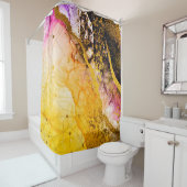 Transparente Kreativität. Abstrakte Wolken - ART. Duschvorhang (Beispiel)