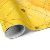 Transparente Kreativität. Abstrakte Wolken - ART. Geschenkpapier (Rolleneckpunkt)