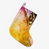 Transparente Kreativität. Abstrakte Wolken - ART. Kleiner Weihnachtsstrumpf (Vorderansicht (hängend))