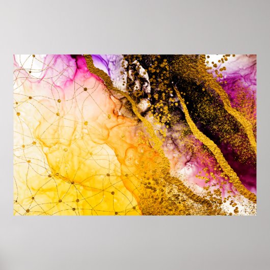 Transparente Kreativität. Abstrakte Wolken - ART.  Poster (Vorne)