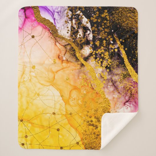 Transparente Kreativität. Abstrakte Wolken - ART. Sherpadecke (Vorderseite)