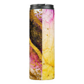 Transparente Kreativität. Abstrakte Wolken - ART. Thermosbecher (Rückseite)