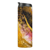 Transparente Kreativität. Abstrakte Wolken - ART. Thermosbecher (Nach rechts gedreht)