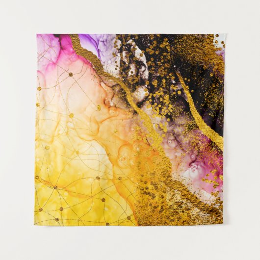 Transparente Kreativität. Abstrakte Wolken - ART.  Wandteppich (Vorderseite)