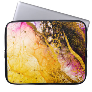Transparente Kreativität. Abstrakte Wolken -KUNST. Laptopschutzhülle