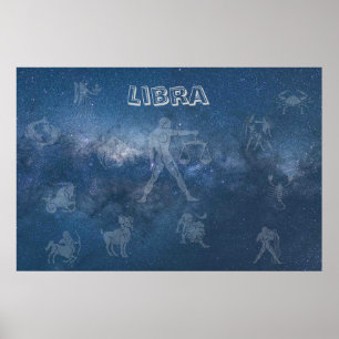 Transparente Libra Poster