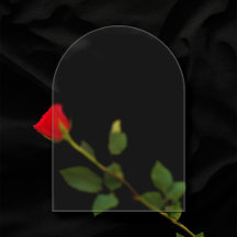 Transparente Mattierte 5"x7" Arch Blank-Hochzeit