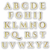 Transparente metallische Wirkung Gold-Stick auf Bu Aufkleber (Vorderseite)