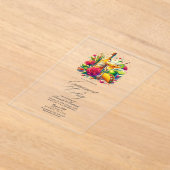 Transparente mexikanische Fiesta-Engagement-Partei Acryleinladungen (Ablage )