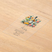 Transparente mexikanische Fiesta Tequila & Tacos W Acryleinladungen (Ablage )