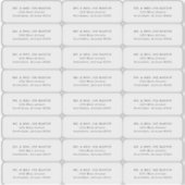 Transparente Minimalistische Rücksendeadressen-Auf Aufkleber (Vorderseite)