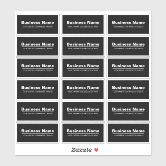 Transparente moderne Anschrift (oder andere) Aufkleber (Blatt)