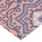 Transparente Monogramm Azulejo Art-Tischdecke Tischdecke (Schrägansicht)