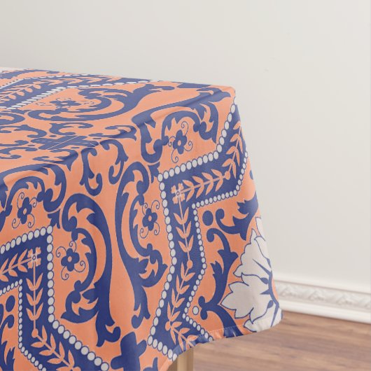 Transparente Monogramm Azulejo Art-Tischdecke Tischdecke (Beispiel)
