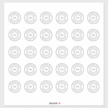 Transparente monogramm klare Rücksendeadressen-Auf