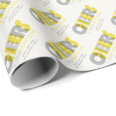 Transparente, mutige Feier für den Neujahrsfest Geschenkpapier (Rolleneckpunkt)