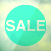 Transparente Neon Green Sale-Schildkröte Fensteraufkleber (Blatt 3)