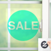 Transparente Neon Green Sale-Schildkröte Fensteraufkleber (Zuhause)