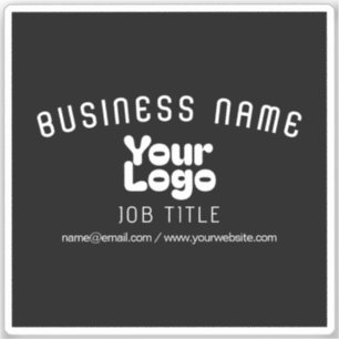 Transparente oder opake Logos Retro-Modern Schwarz Aufkleber