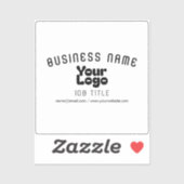 Transparente oder opake Logos Retro-Modern Schwarz Aufkleber (Blatt)