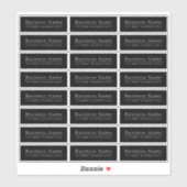 Transparente oder undurchsichtige wasserdichte Rüc Aufkleber (Blatt)