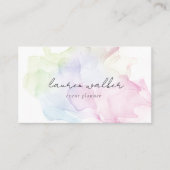 Transparente Pastellseide, elegante Visitenkarte (Vorderseite)