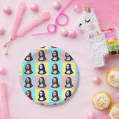 Transparente Pop-Kunst-Mona Lisa Papierplatte Pappteller (Party)