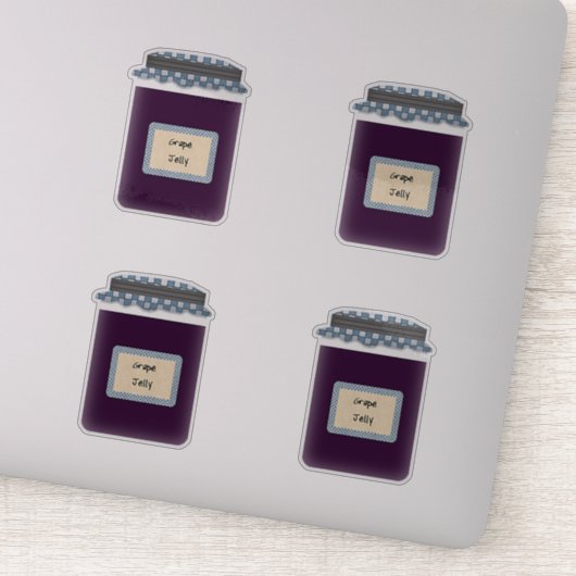 Transparente Produktkleber für Gelee Aufkleber (Detail)