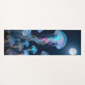 Transparente Quallen im Mondschein Yogamatte (Vorderseite (Horizontal))
