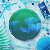 Transparente Quallen Pappteller (Party)