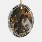 Transparente Rahmen mit Weihnachtsdekoration im Fo Keramik Ornament (Rechts)