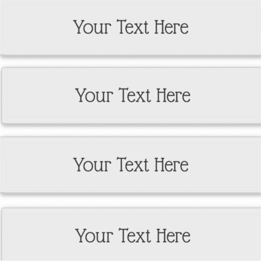 Transparente Rechteck-Sticker Aufkleber (Vorderseite)