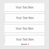 Transparente Rechteck-Sticker Aufkleber (Blatt)