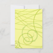 Transparente Rose Bat Mitzvah Empfang Party Card Einladung (Rückseite)